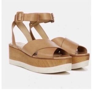Veronica Beard Wynie Plaform Sandal Orig $295 Sz 8